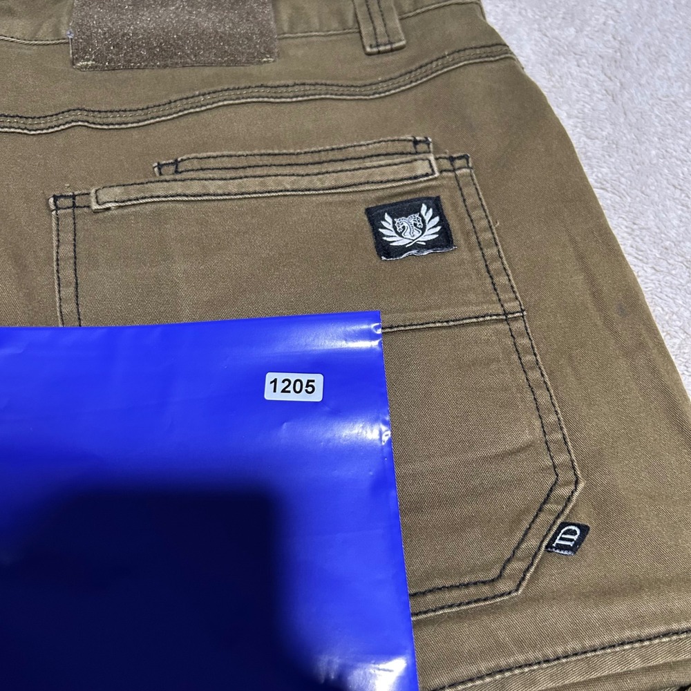 Carlos Ray Slim Fit Pants Mens 36 34 Olive Green Tactical Articulated Knee - Picture 10 of 10